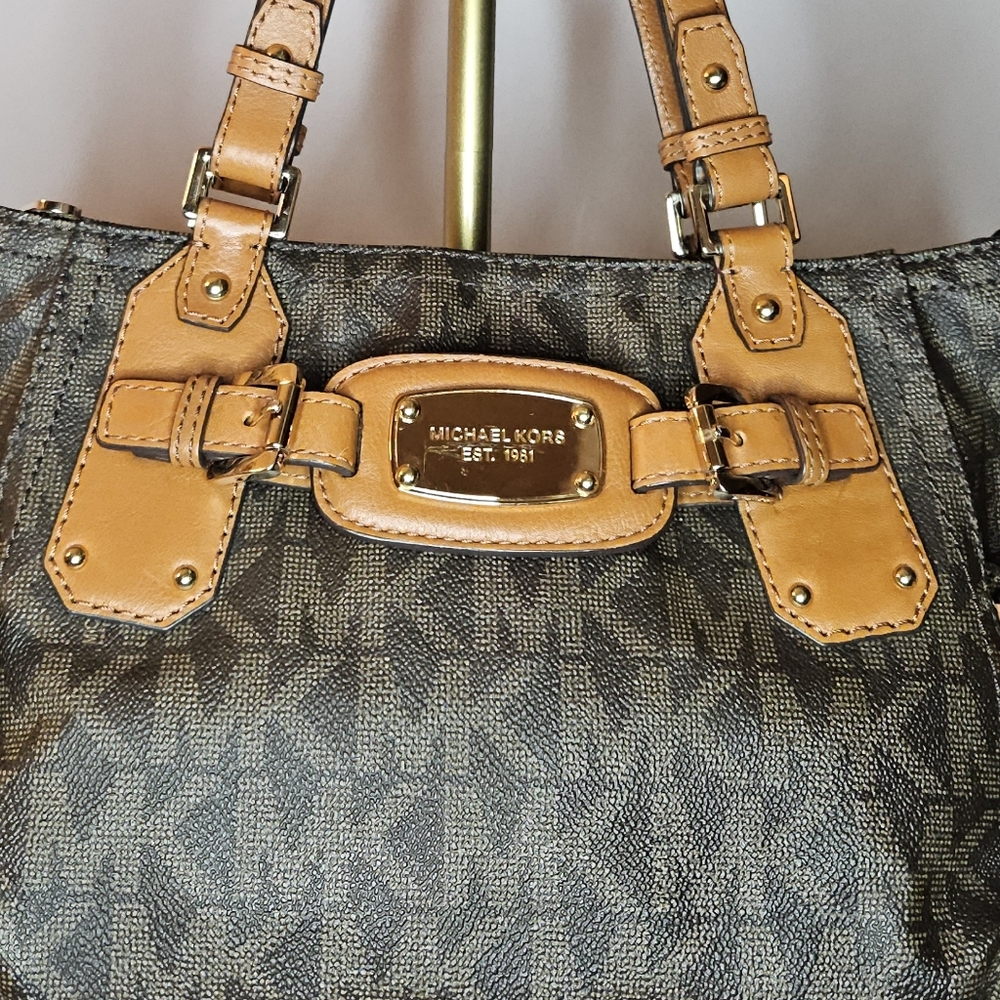 Michael Kors Brown and Tan Satchel - Picture 3 of 14
